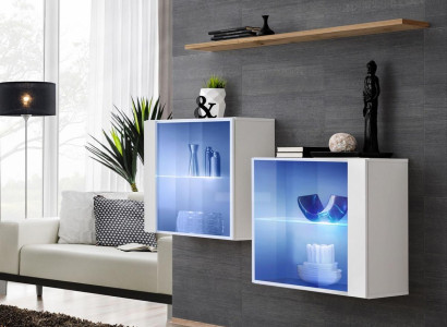 Luxus Wohnwand Möbel Einrichtung Set Holz Möbel Moderne Wohnzimmermöbel